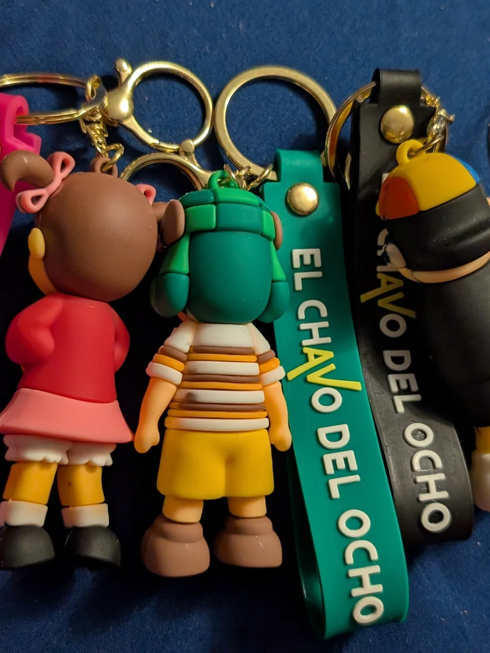 El Chavo del Ocho y Chapulin Colorado 3D Keychain/ Charms -4 Figure Collection
